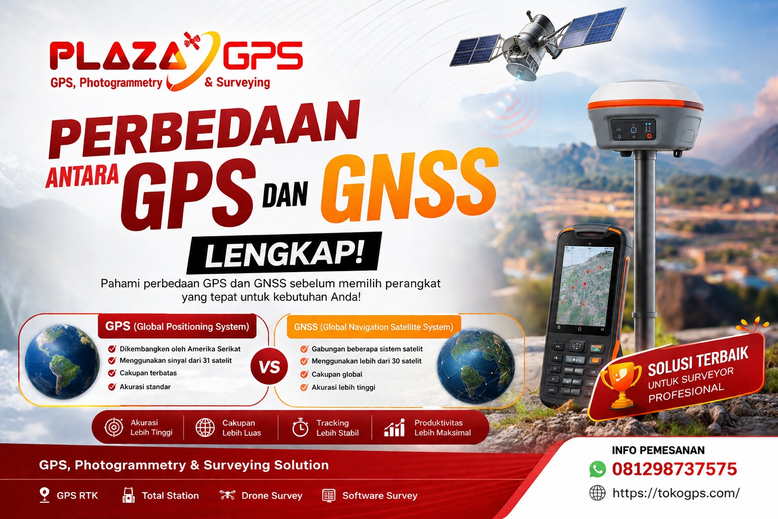 Perbedaan Antara GPS dan GNSS Lengkap