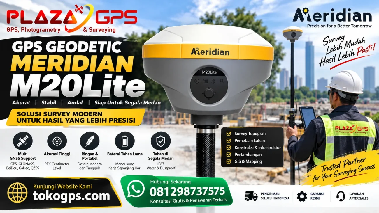 Jual GPS GEODETIC  MERIDIAN  M20Lite