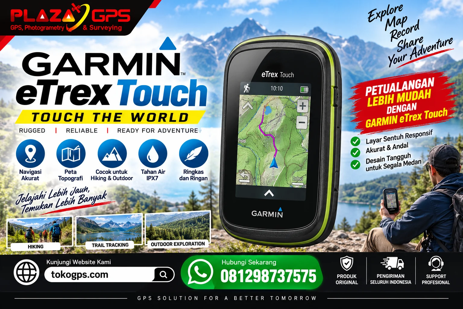 Jual GPS Garmin eTrex Touch