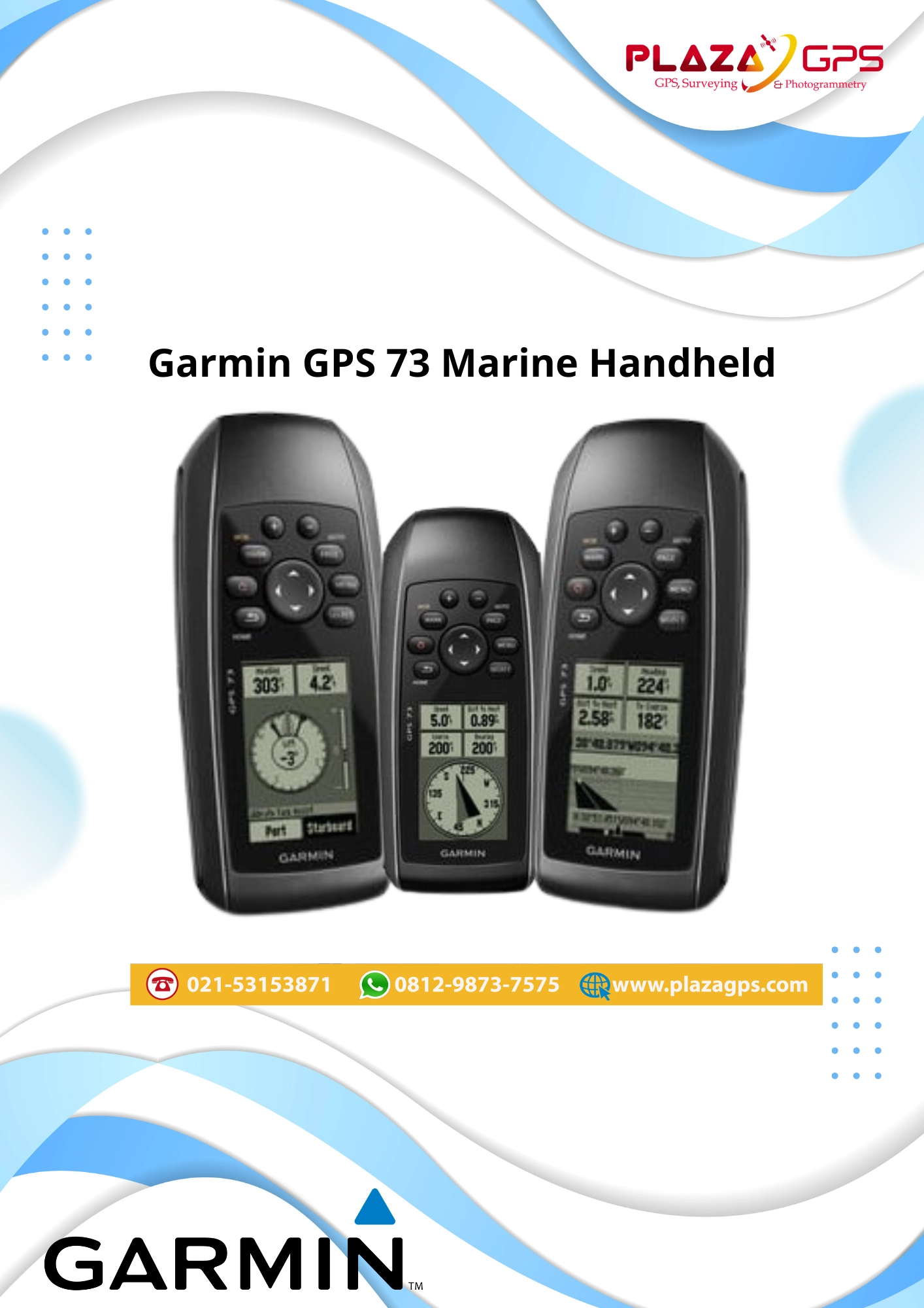 Garmin GPS 73 Marine Handheld Jual Garmin GPS 73 Marine Handheld - Image 1
