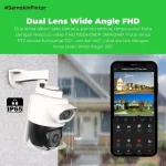 Jual RABIT SMART IP CCTV WIFI CAMERA OUTDOOR PTZ RINGLIGHT FULL HD KAMERA 4 MP - Image 3