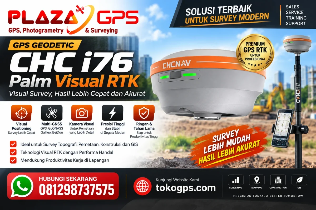 Jual GPS Geodetic CHC i76 Palm Visual RTK
