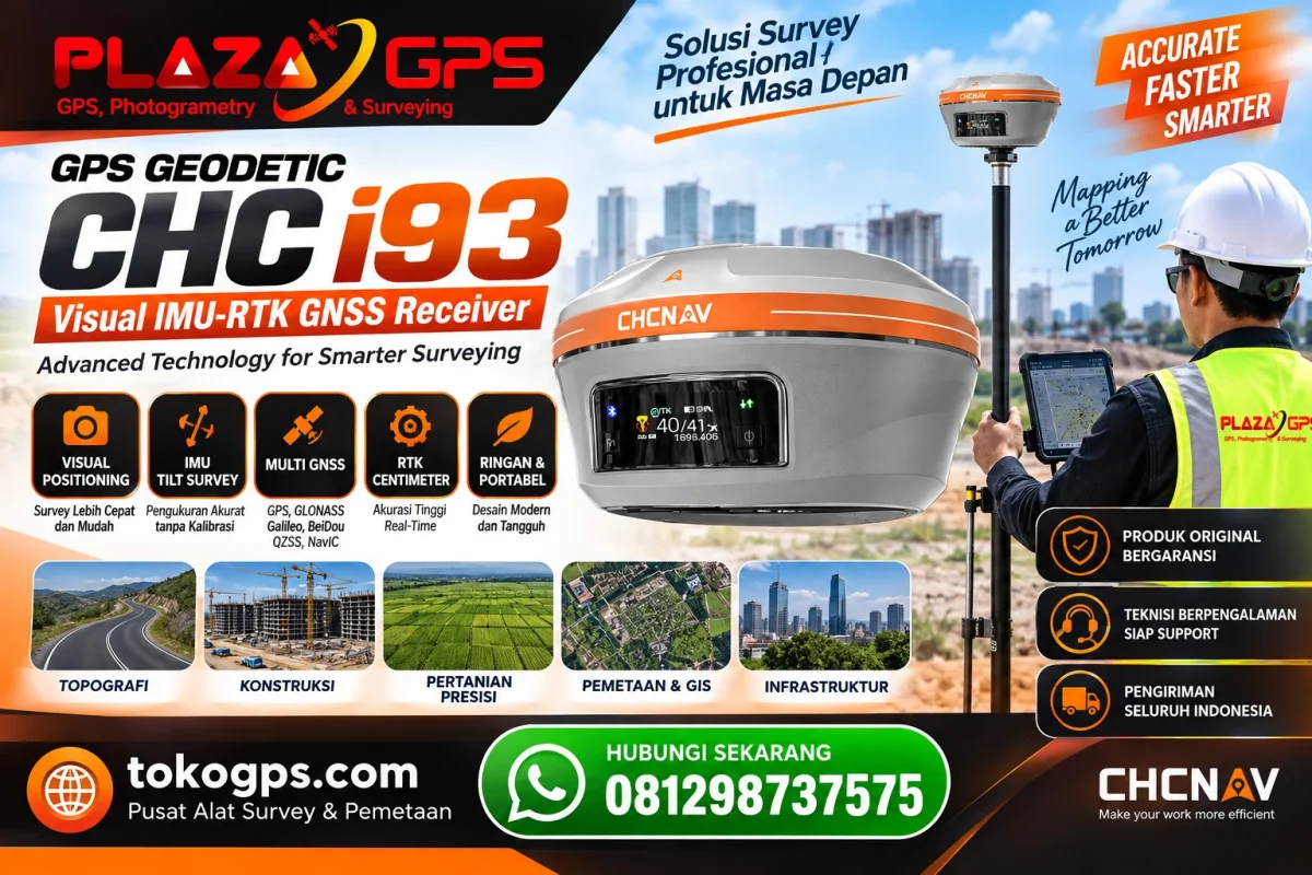 Jual GPS Geodetic CHC i93 Visual IMU-RTK GNSS Receiver