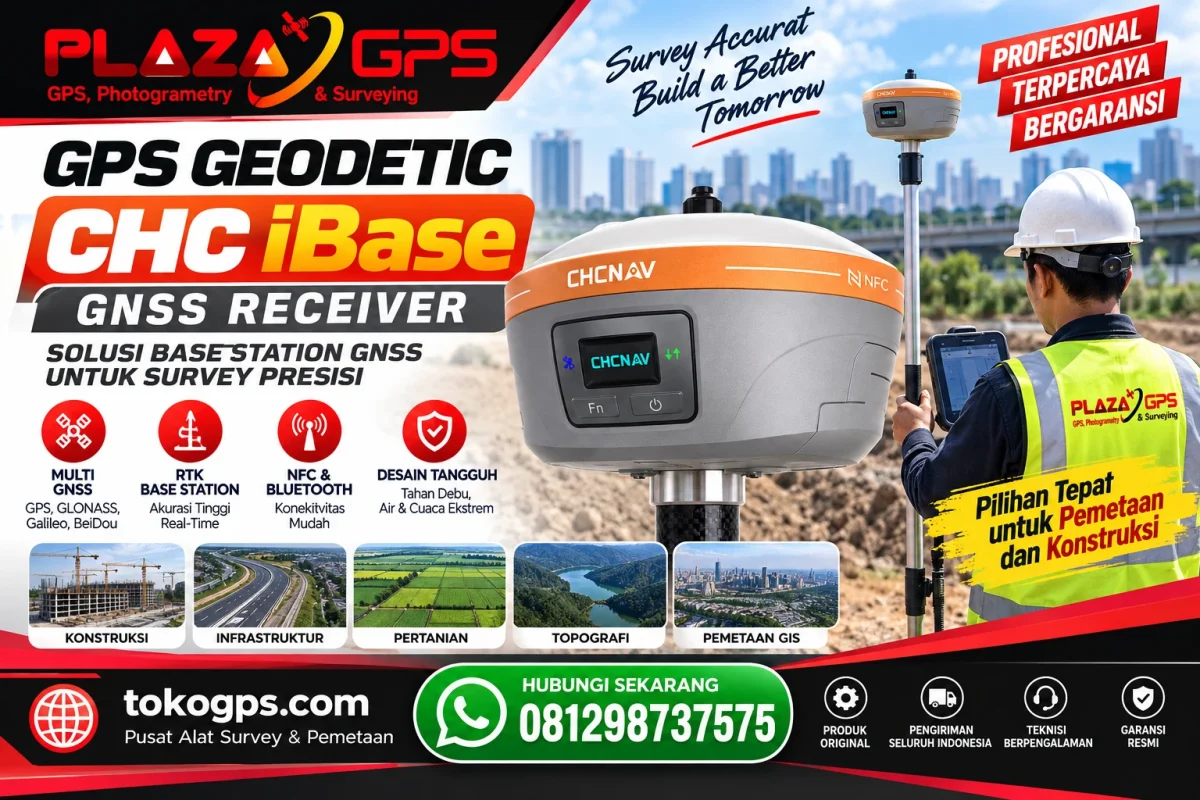 Jual GPS Geodetic CHC iBase GNSS Receiver