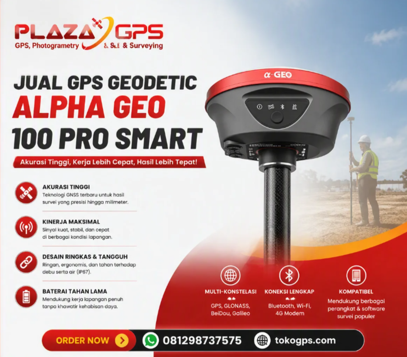 Jual GPS GEODETIC ALPHA GEO 100 PRO SMART