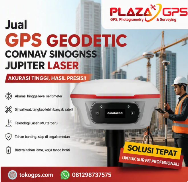 Jual Gps Geodetic COMNAV SINOGNSS JUPITER LASER