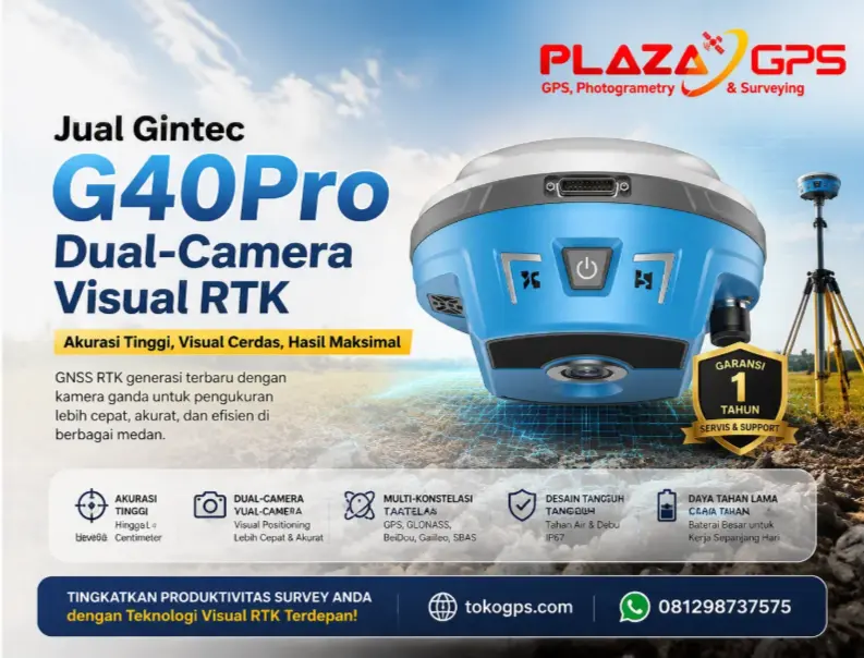 Jual Gintec G40Pro Dual-Camera Visual RTK