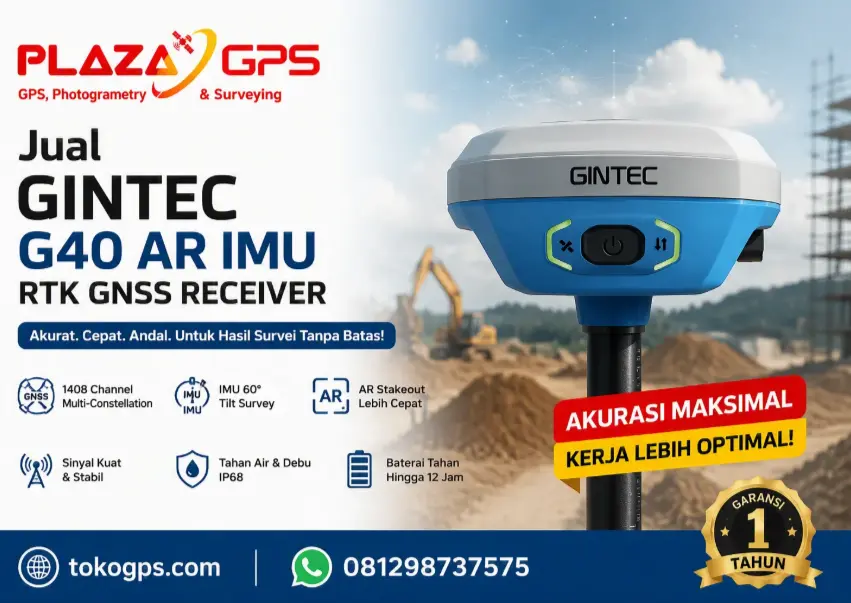 Jual GINTEC G40 AR IMU RTK GNSS Receiver