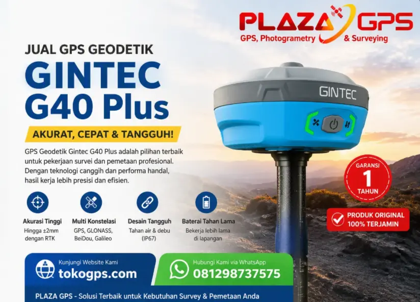 Jual Gps Geodetik Gintec G40 Plus