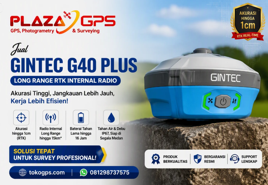 Jual Gintec G40 Plus Long Range RTK Internal Radio