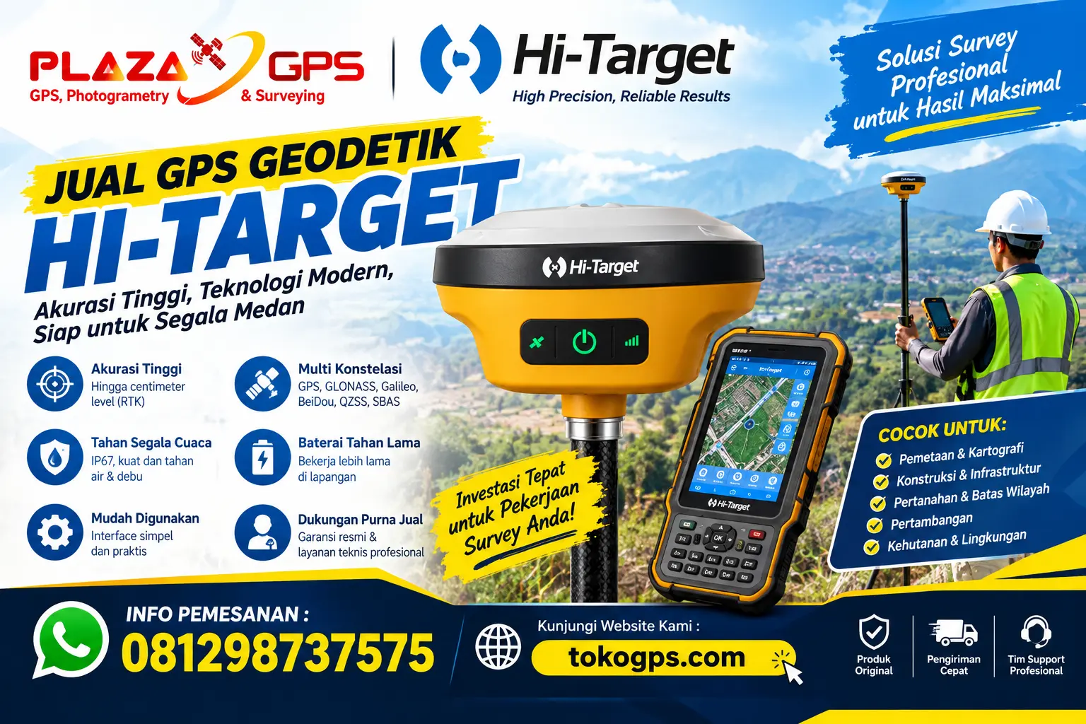 Jual GPS Geodetik Hi-Target