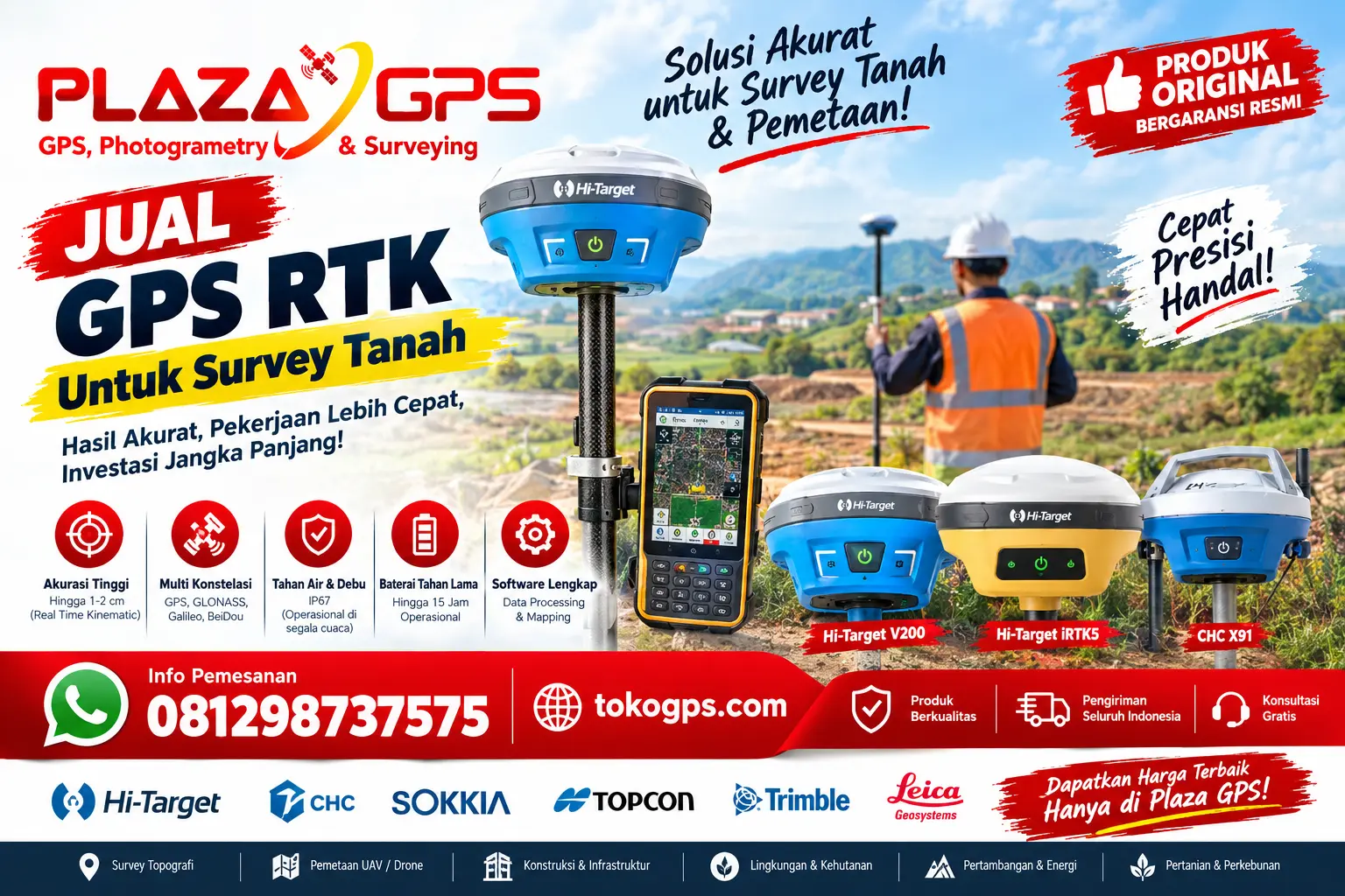 GPS RTK untuk survey tanah