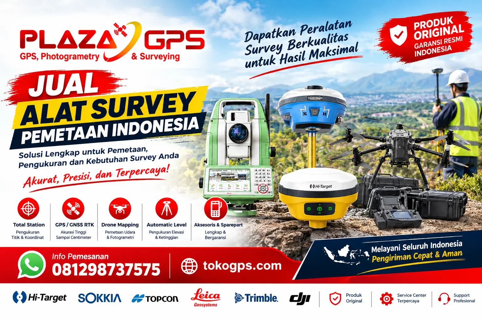 Jual Alat Survey Pemetaan Indonesia