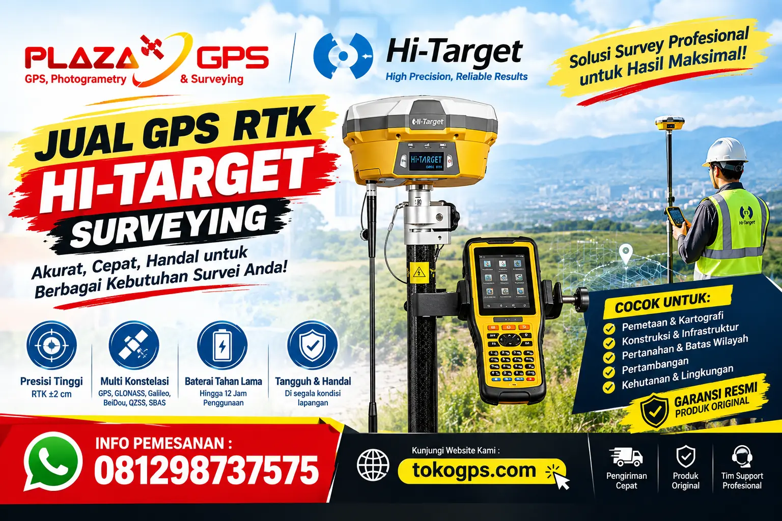 Jual GPS RTK Hi-Target Surveying