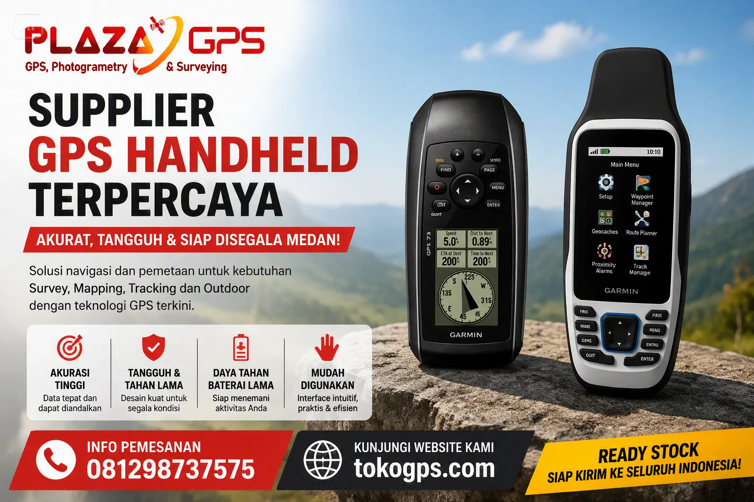 Supplier GPS Handheld Terpercaya